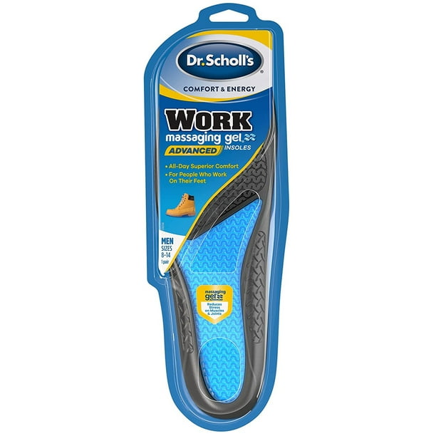Dr. Scholl's Comfort & Energy Work Insoles for Men Size 814, 1 Pair