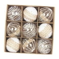 thumbnail image 4 of 9 Uds adornos de bolas de Navidad adornos navideños decoración DIY adornos colgantes de de Navidad para fiesta de año nuevo al aire libre Estilo D, 4 of 8
