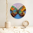 thumbnail image 5 of Bingfone Oil Painting Beautiful Butterfly Print Bone China Dinner Decorative Plates,Handmade Ceramic Dinner Plate with Stand for Home Club-7in, 5 of 6