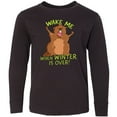 thumbnail image 3 of Inktastic Groundhog Day Wake Me when Winter is over Long Sleeve Youth T-Shirt, 3 of 5