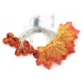 thumbnail image 1 of fastboy Halloween Maple Leaf Light String LED Lighted Pumpkin Garland for Home Halloween Decoration Type 6, 1 of 9