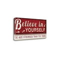 thumbnail image 2 of Tangletown Fine Art Believe In Yourself By Jennifer Pugh,  Gallery Wrap Canvas 12 x 26, 2 of 3