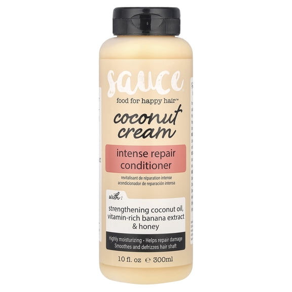 Sauce Beauty Intense Repair Conditioner, Coconut Cream , 10 fl oz (300 ml)