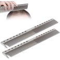 thumbnail image 2 of Peine para Cabello, Peines para Cabello Hombre, Peines Delgado, Dientes Finos de Acero Inoxidable, Peine de Peluquería Profesional, Diseño Ergonómico, Corte Preciso, Plata, 2 of 4