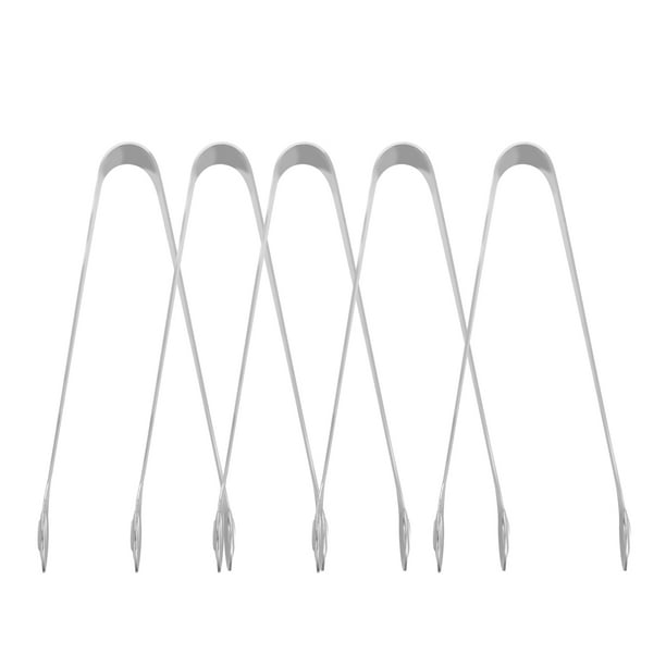 pinzas de acero inoxidable para alimentos, de cabeza redonda, para azúcar, para servir en la cocina