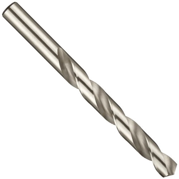 Chicago Latrobe 150D High-Speed Steel Jobber Length Drill Bit, Uncoated (Bright), Round Shank, 118 Degree Conventional Point, Letter Size R (Pack of 6)
