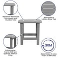 thumbnail image 4 of Taylor & Logan All-Weather Poly Resin Adirondack Side Table - Patio Table Gray, 4 of 5