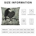 thumbnail image 5 of Orinice Bird Branch Heart Graphic Decorative Pillow Cover for Home Couch Living Room Bed Sofa, Pillowcase 1PC 24x24in, 5 of 5