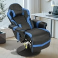 thumbnail image 7 of LVUYOYO Ergonomic Video Game Chair with Massage and Footrest, Black & Red, 7 of 7