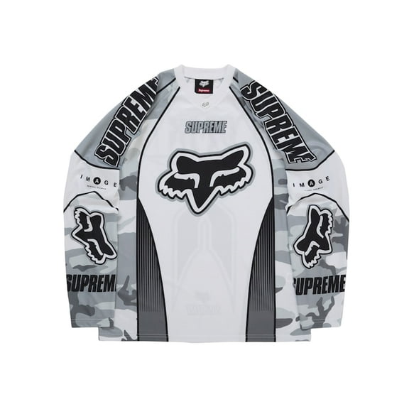 Supreme Men's Fox Racing DMX Jersey White, from StockX