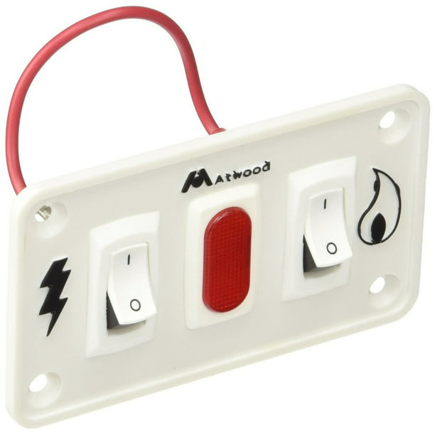 Atwood 91230 Water Heater Dual Panel Power Switch White