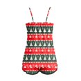 thumbnail image 4 of Minimalist Sleepwear – Womens Pajama Sets & Two Piece Sets for Women Women's Christmas Print Sleeveless Top And Shorts Set, 4 of 5