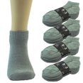 thumbnail image 2 of 3 Pairs Mens Ankle Quarter Crew Cotton Low Cut Sport Socks Size 9-11 Gray, 2 of 2