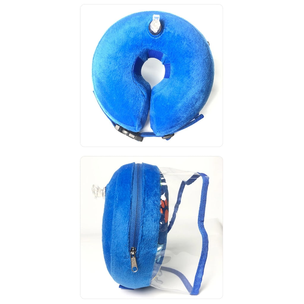 Inflatable Collar with Clear Baffle Soft Cone for Perfect for After and Wound Adjustable Lightweight