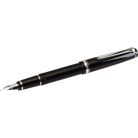 Pilot Namiki Falcon Collection Fountain Pen, Black w Rhodium Accents, Soft Fine