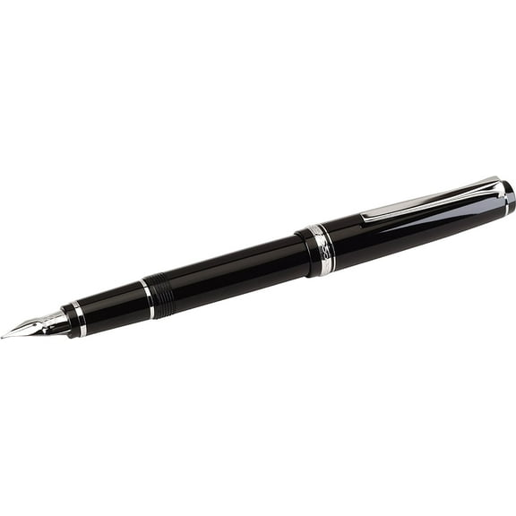 Pilot Namiki Falcon Collection Fountain Pen, Black w Rhodium Accents, Soft Fine.