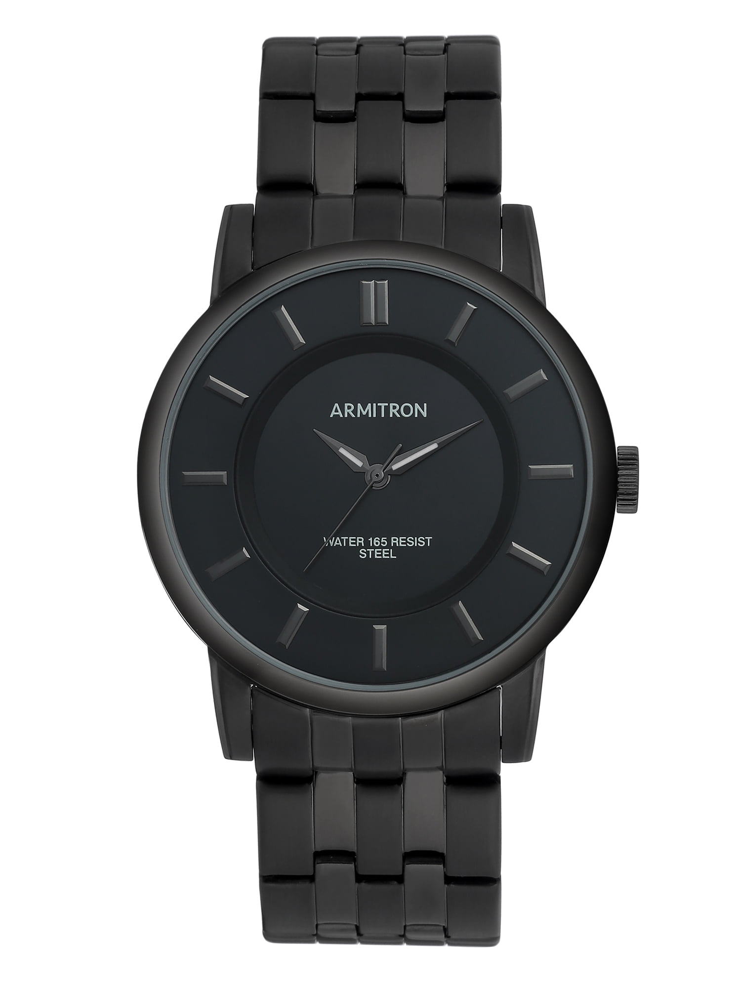 Armitron Black Stainless Steel Watch