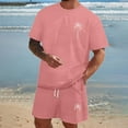 thumbnail image 2 of Playeras De Compresión Para Hombre, Conjunto De Dos Piezas De Camiseta Y Pantalones Cortos De Manga Corta Con Estampado Completo Para Hombre, Camisa Estampada Y Pantalón Corto., 2 of 5