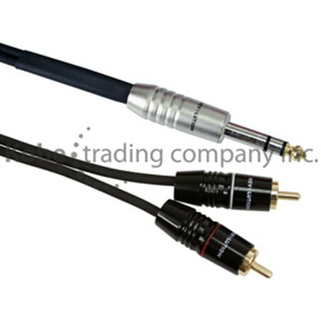 REVOLUTION - EXT-20515 - Professional audio connection cable with moulded connectors: 1/4’’ Stereo Plug - 2 x RCA