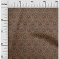 thumbnail image 1 of oneOone Organic Cotton Voile Fabric Leaves & Floral Block Printed Fabric 1 Yard 42 Inch Wide, 1 of 4