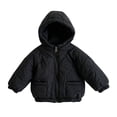 thumbnail image 4 of Mitankcoo Girls Hooded Quilted Jacket Full Zip Padded Coat with Pockets Lightweight Warm Winter Outerwear 1-10Y, 4 of 7