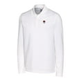thumbnail image 2 of Men's Cutter & Buck  White Auburn Tigers Alumni Logo Advantage Tri-Blend Pique Long Sleeve DryTec Polo, 2 of 3