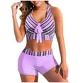 thumbnail image 2 of LSLJS Women's Split Three-piece Printed Sexy Swimsuit, Bikini Sets, 2 of 3