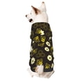 thumbnail image 1 of Fotbe Honey Bees With Flowers Sudadera con Estampado para Perros Pequeños – Suéter con Capucha para Mascotas, Tela Suave de Forro Polar con Bolsillo-X-Small, 1 of 7