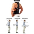 thumbnail image 3 of Unisex Back Posture Corrector Magnetic Adjustable Posture Brace Back Support Belt XL, 3 of 5