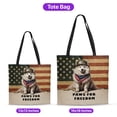 thumbnail image 5 of Freedom Paws Patriotic Samoyed Vintage Memorial Day All Over Print 3D Canvas Tote Bag Siberian Sammy Dog Lover Reusable Handbag - 12006, 5 of 5