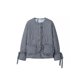 thumbnail image 2 of HH TRAF Chaqueta informal de invierno retro con cuello redondo y encaje de un solo pecho para mujer Chaqueta reversible de algodón a cuadros para mujer Ropa de calle, 2 of 5