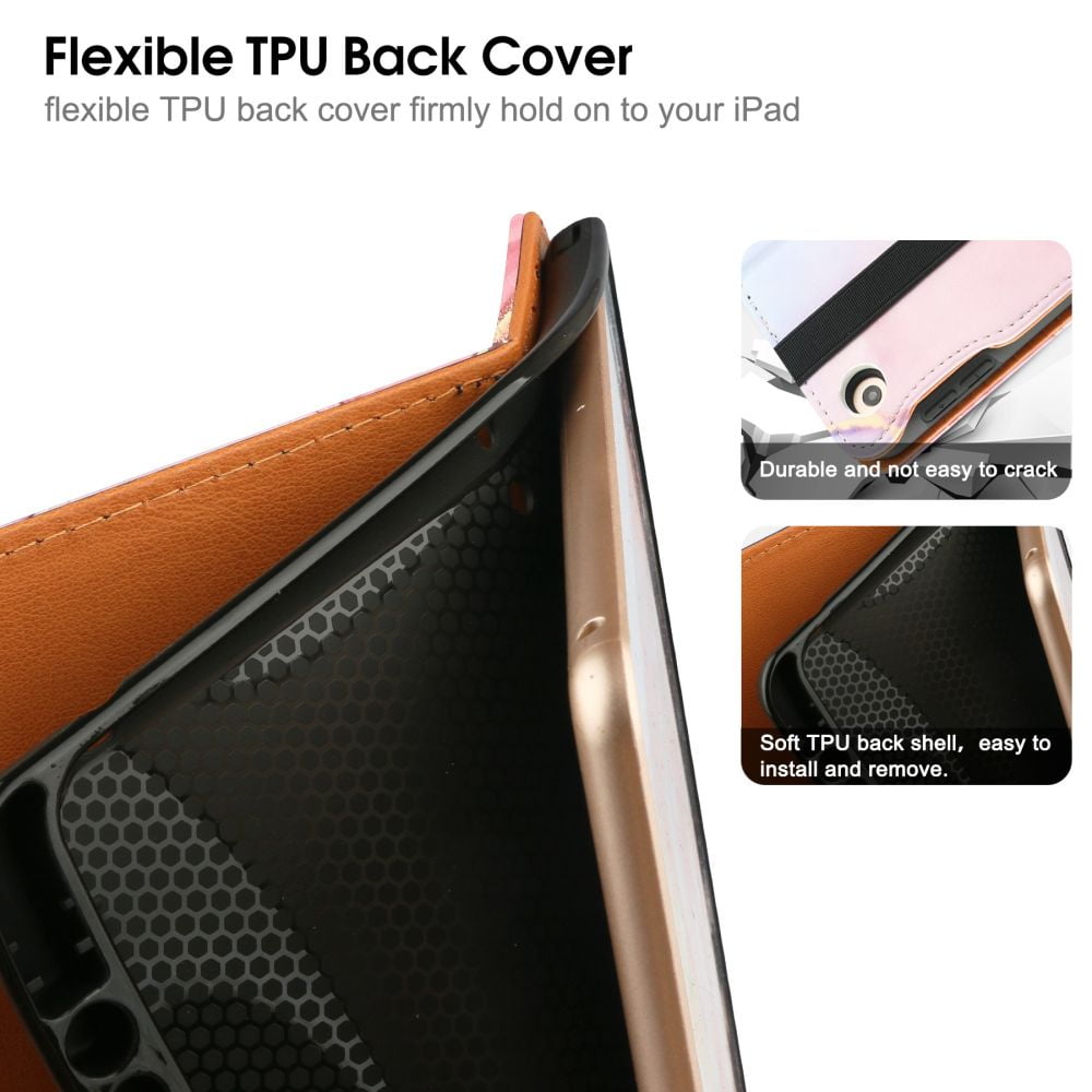 Waymax 9.7" Multi-Angle Viewing Tablet Case, Pink Cloud