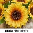 thumbnail image 4 of Bisitoy Artificial Flowers Simulation Sunflower Bonsai with Vase Small Fake Flower Figurine for Table Centerpiece Home Office Living Table and Farmhouse Decor (Yellow), 4 of 6