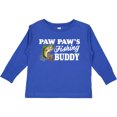 thumbnail image 3 of Inktastic Paw Paw's Fishing Buddy with White Text Boys Long Sleeve Toddler T-Shirt, 3 of 5