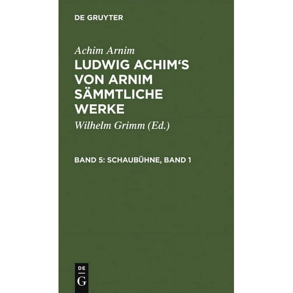 Schaubühne, Band 1, (Hardcover)