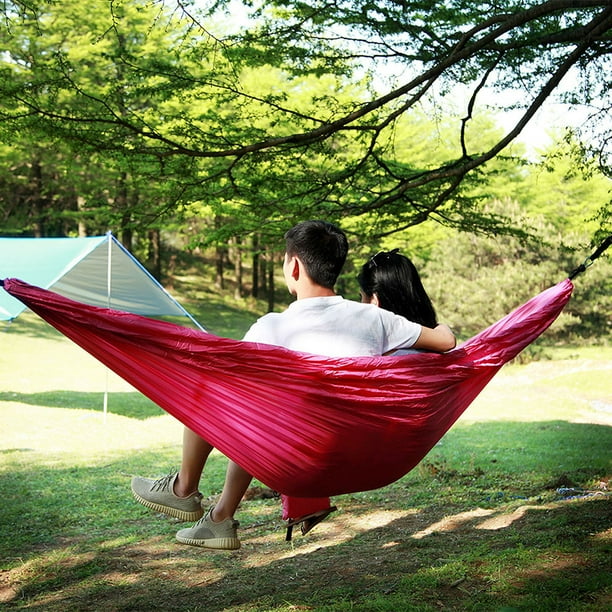Hamac Portable Simple Et Double Avec Sac De Transport Pour Jardin