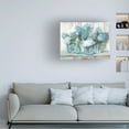 thumbnail image 2 of Carol Rowan 'Hydrangeas In Glass Jars Blue' Canvas Art, 2 of 4