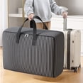thumbnail image 4 of Boovnll Travel Bag, 75L Large Capacity Storage Bags with Reinforced Handles & Zipper Duffle Bag for Travel Comforters, Blankets, Clothes Organizer, Storage and Organization, 4 of 6