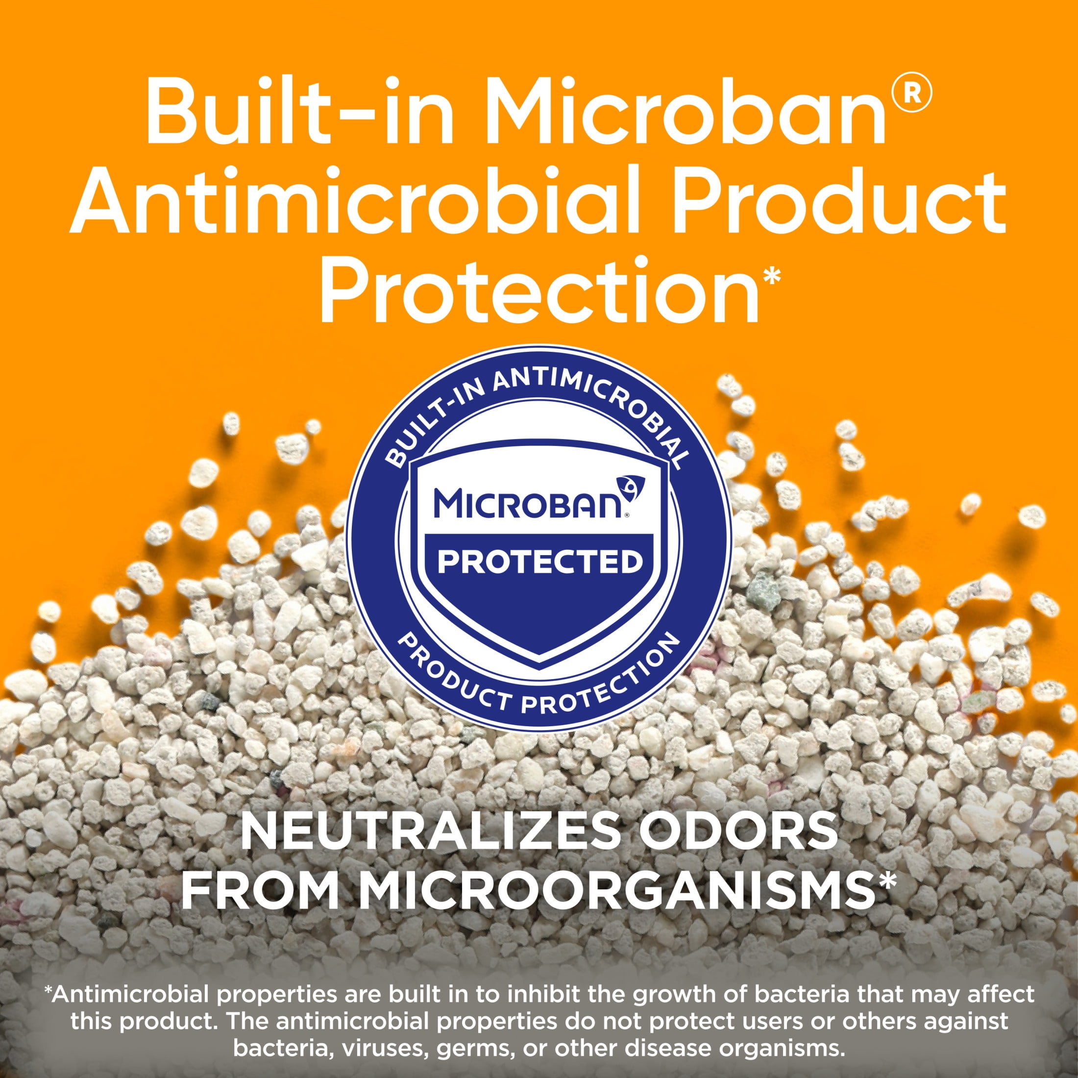 ARM & HAMMER Dual Defense with Microban Clumping Cat Litter, Antimicrobial Product Protection*, Odor Control for Multi-Cat Households, 38 Lbs