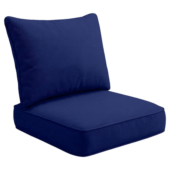 MOLIBYME Outdoor Deep Seat Cushion Set, Patio Furniture Cushions with Removable Cover Deep Seat and Back Cushion for Chair Sofa Couch