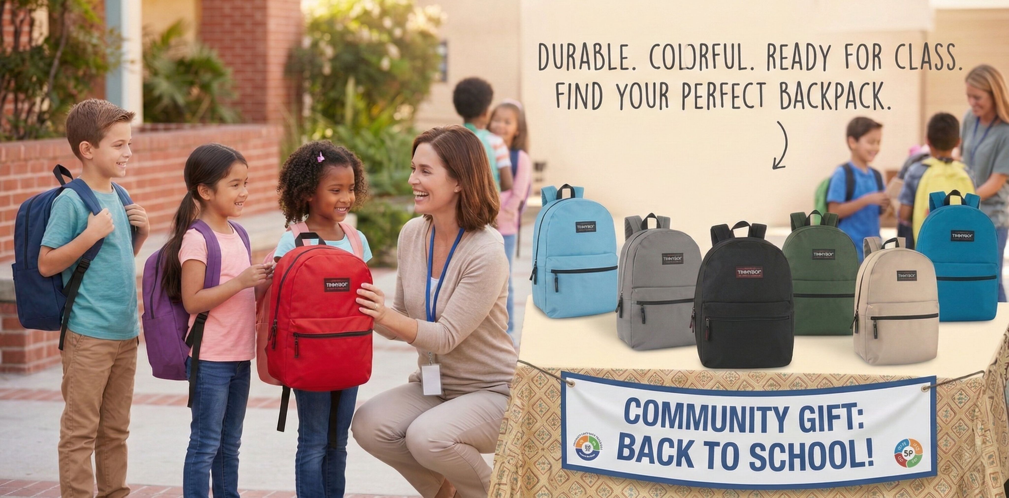 Trailmaker Classic Solid Color 17 Inch Backpack photo 8