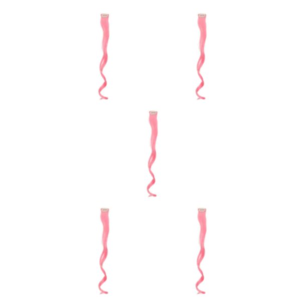 Clip en la extensión del pelo Sonducket Mujeres Postizos rectos Fibra de alta temperatura