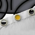 thumbnail image 4 of Feelyou Abstract Black Out Curtains, Grey Cycle Stripes Curtains Pack of 2 (42x63 Each), 4 of 6