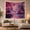 Cliff Pagoda, variant on Japanese Anime Cherry Blossom Mountain & Bridge Scene Serene Watercolor Style for Anime Art Lovers, Asian Nature Decor Housewarming Gift Tapestry Wall Hanging for Living Room, Bedroom and Dorm