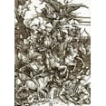 thumbnail image 2 of Durer, Albrecht 14x18 White Modern Wood Framed Museum Art Print Titled - The Revelation Of St John 4, 2 of 4