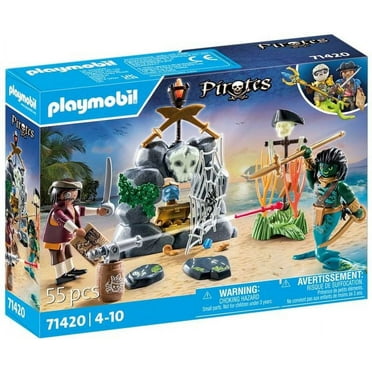 PLAYMOBIL 71420 Pirate Treasure Hunt Construction Set Toys, 55 Pieces