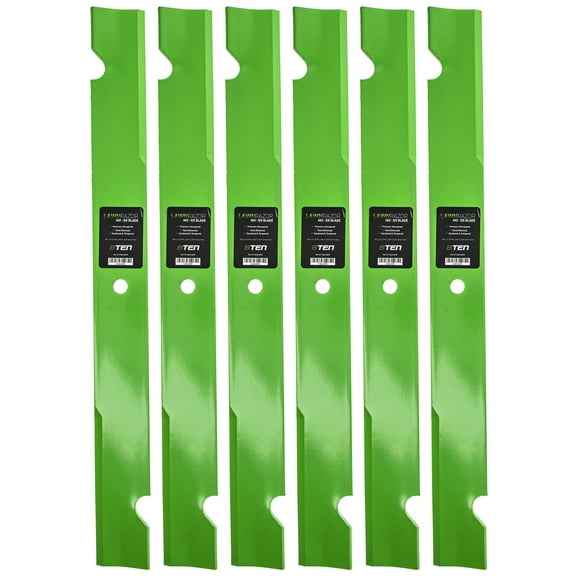 LawnRAZOR Notched High Lift Blade 72 inch for Bobcat 112111-04 6 Pack 810-CBL2297D
