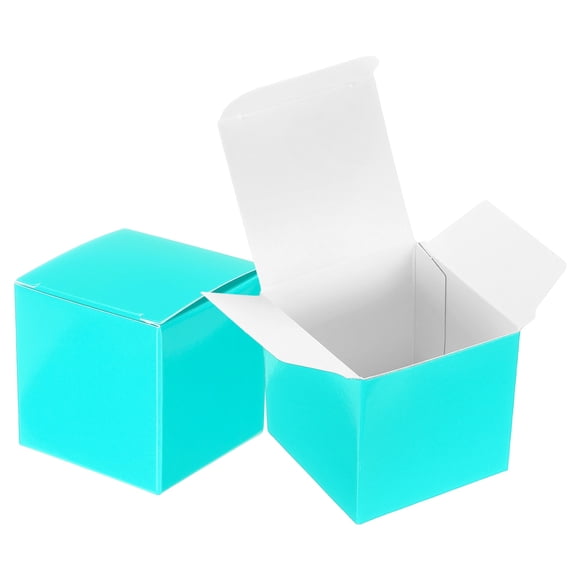 Uxcell Lot de 20 Boîtes-Cadeaux, Boîte d'Artisanat Carrée en Carton de 2 Pouces avec Couvercles, Contenant pour Friandises et Bonbons pour Emballage Cadeau, Mariage, Fête, Anniversaire, Remise des Diplômes, Articles de Fête, Bleu