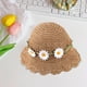 thumbnail image 2 of Sombrero clásico para niños, sombrero de playa de verano, ala ancha para vacaciones, fiestas, senderismo, Naranja, 2 of 6