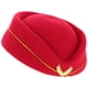 thumbnail image 3 of ColoMX Elegante sombrero de azafata de aerolínea para mujer, disfraz de cosplay, boina de azafata para uniformes formales, fiestas y eventos., 3 of 7